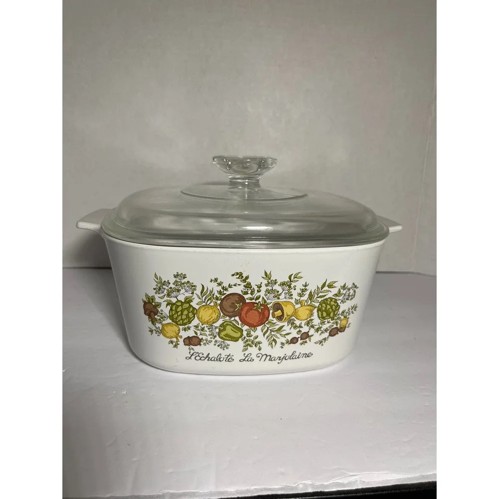 Vintage Corning Ware Spice O Life 3 Quart Dish Lid A-3-B L Echalote Marjolaine